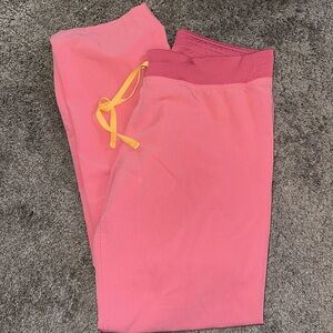 Figs Livingston neon pink pants